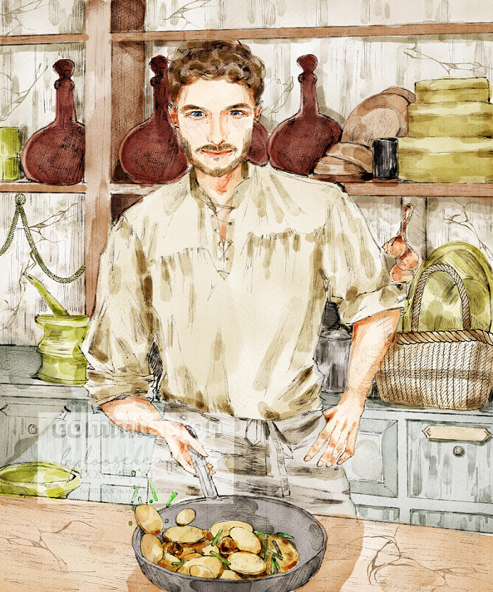 Half Body + Additional Object + Additional Background